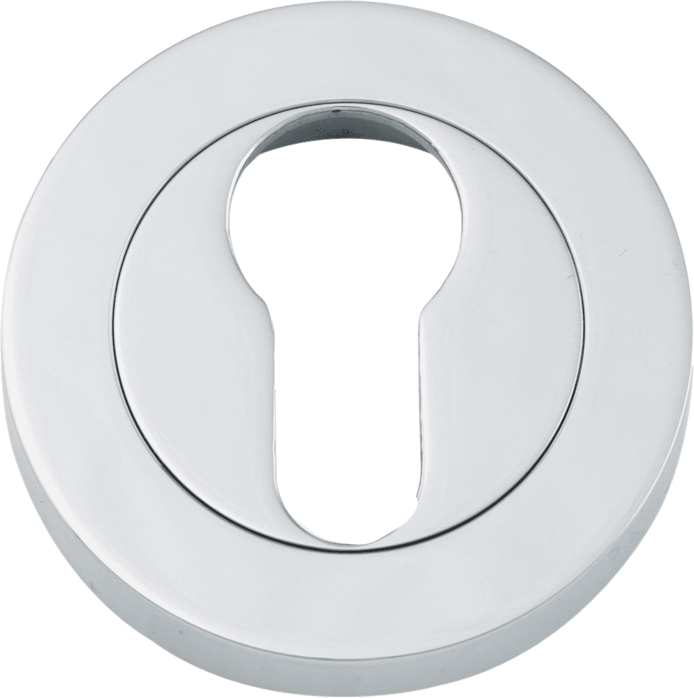 Round Escutcheon Euro – Polished Chrome – 20214