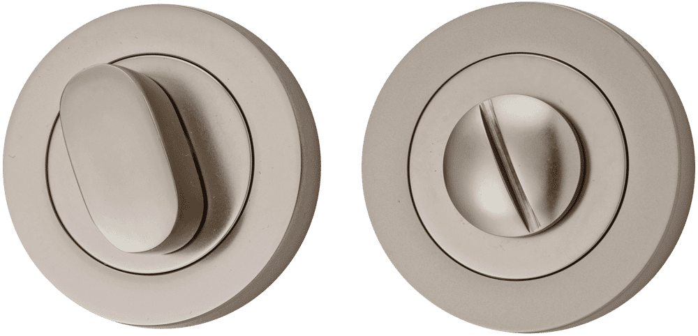 Round Privacy Turn – Smooth Nickel – 20229
