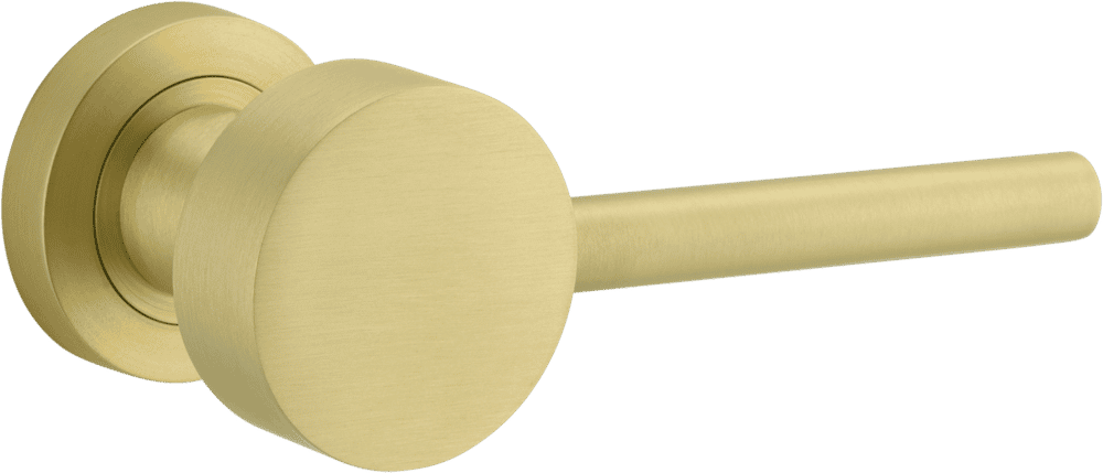 Geppetto Door Lever – Round Rose – Champagne PVD – 20681