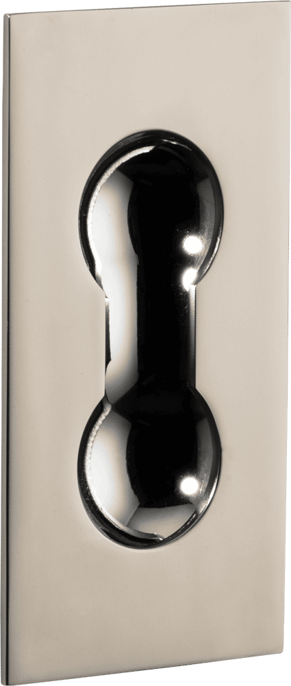 H06 Sliding Door Pull – Smooth Nickel/Polished Chrome – 30163