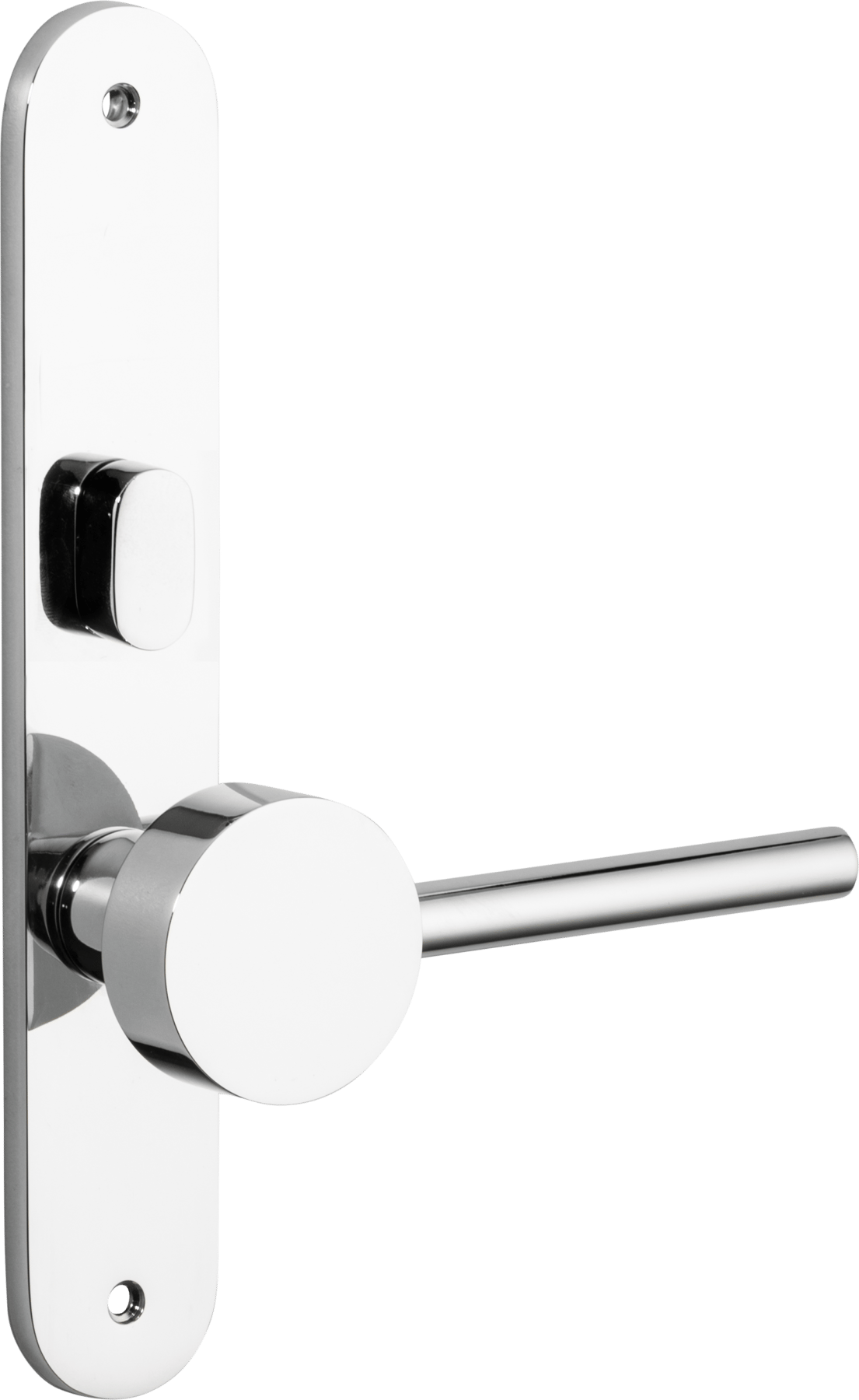 Geppetto Door Lever – Oval Backplate – Polished Chrome – 11912LLP62