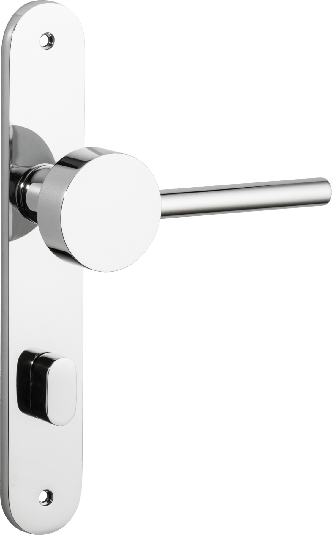 Geppetto Door Lever – Oval Backplate – Polished Chrome – 11912P85