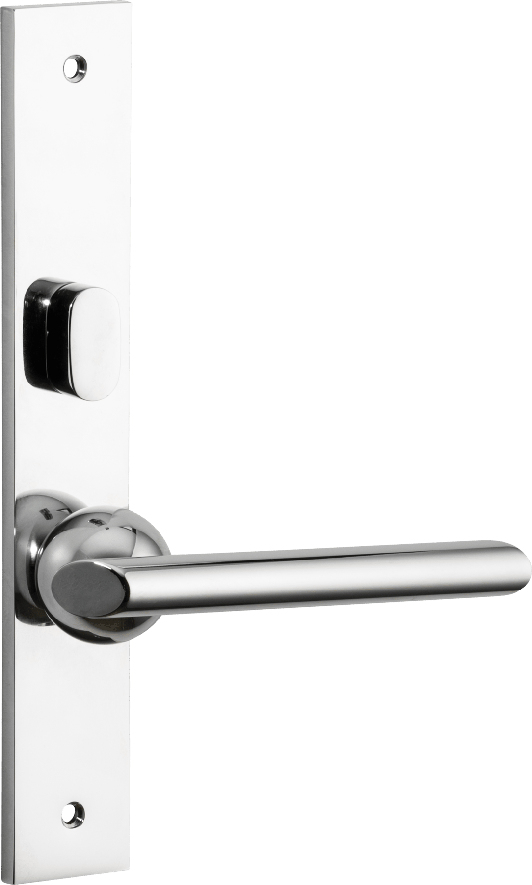 Futurismo Door Lever – Rectangular Backplate – Polished Chrome – 11932LLP62