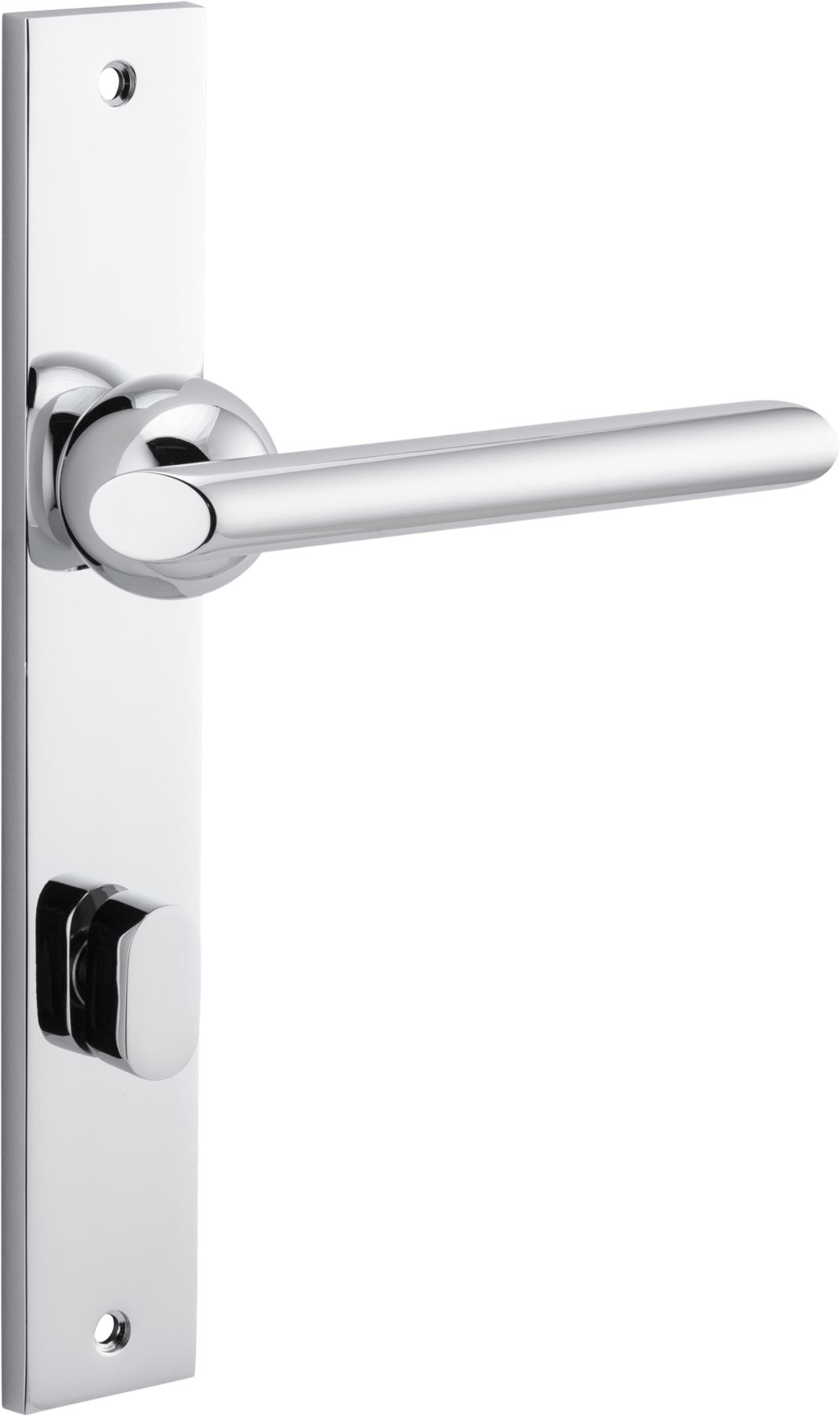 Futurismo Door Lever – Rectangular Backplate – Polished Chrome – 11932P85