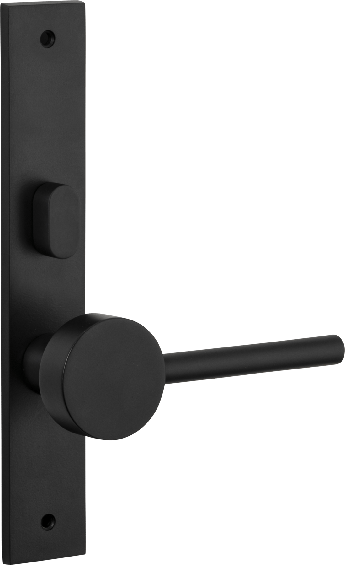 Geppetto Door Lever – Rectangular Backplate – Nero – 12908LLP62