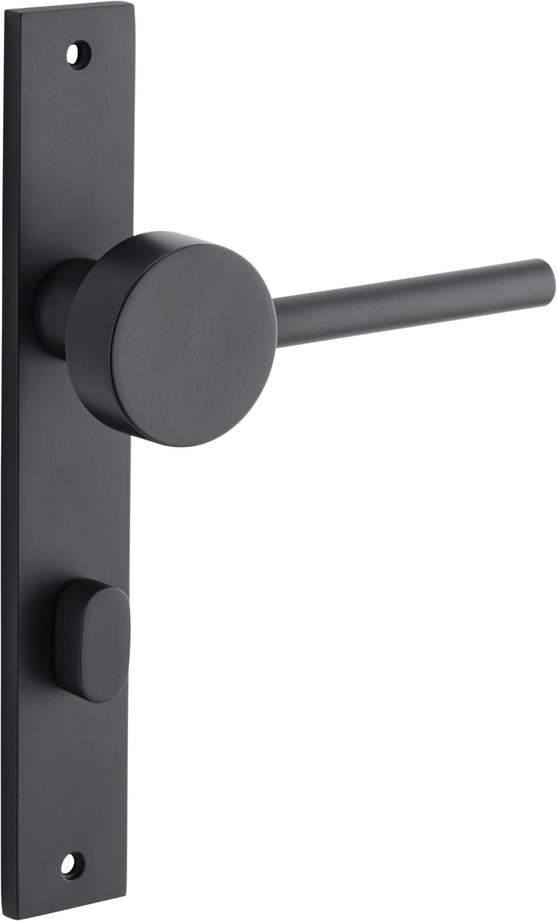 Geppetto Door Lever – Rectangular Backplate – Nero – 12908P85