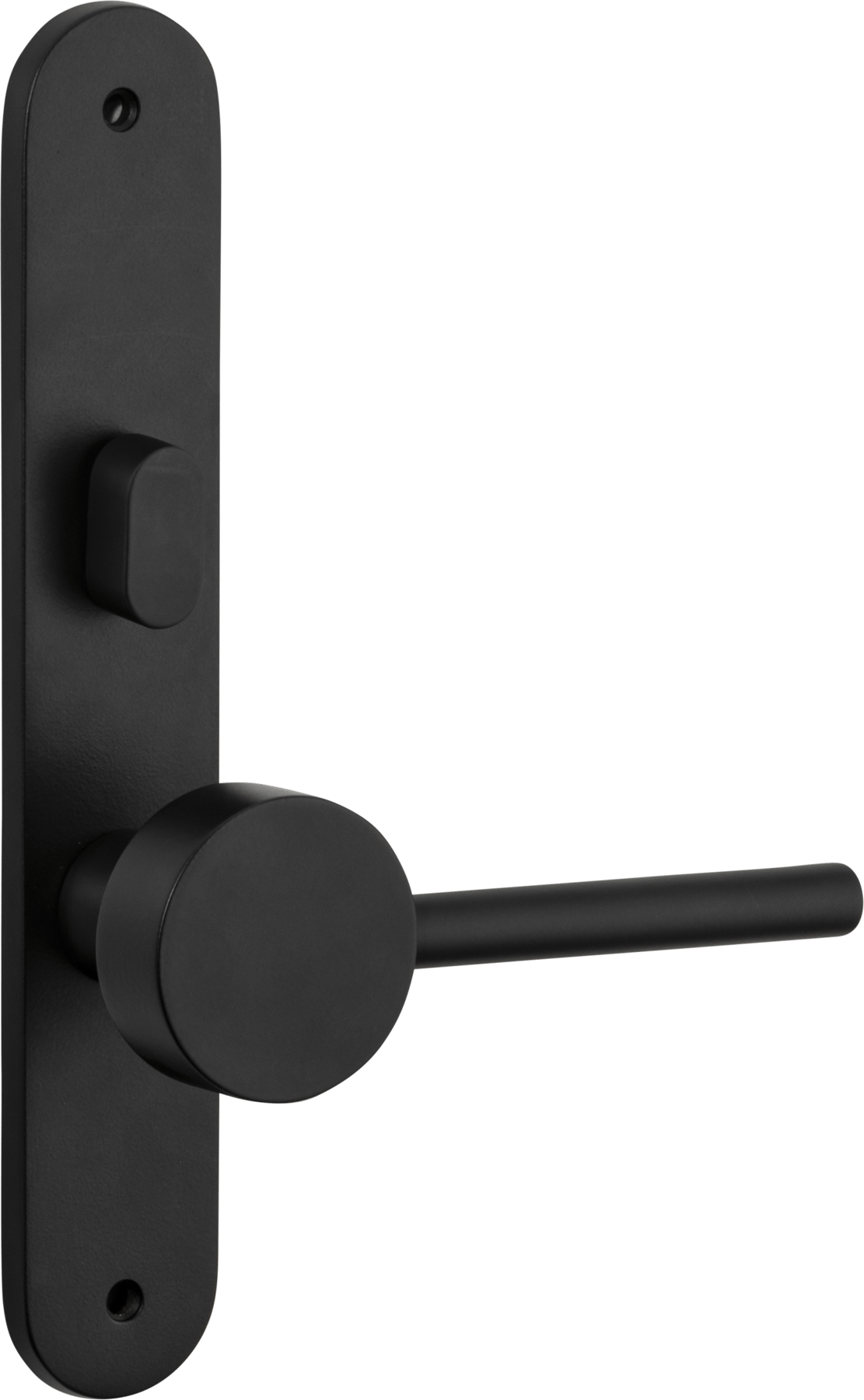 Geppetto Door Lever – Oval Backplate – Nero – 12912LLP62