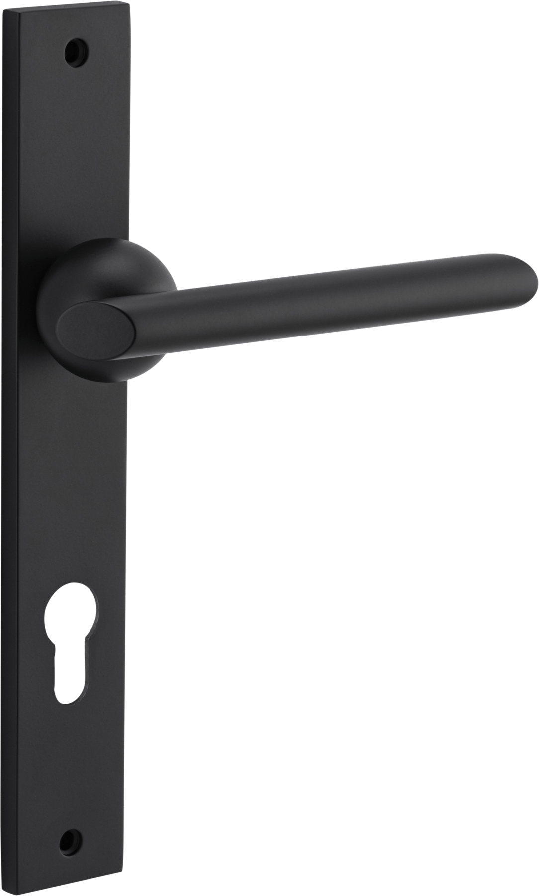 Futurismo Door Lever – Rectangular Backplate – Nero – 12932E85