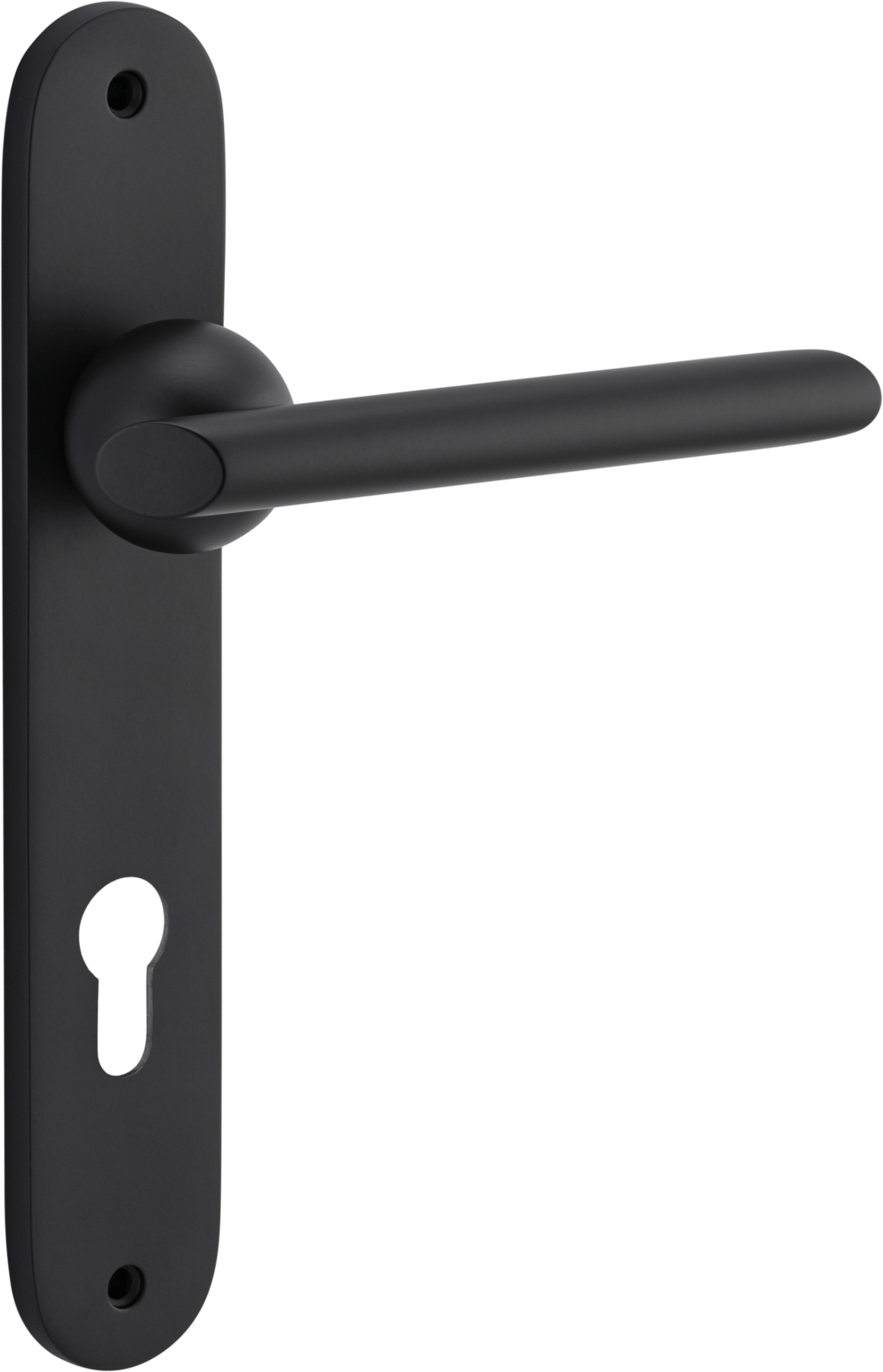 Futurismo Door Lever – Oval Backplate – Nero – 12936E85