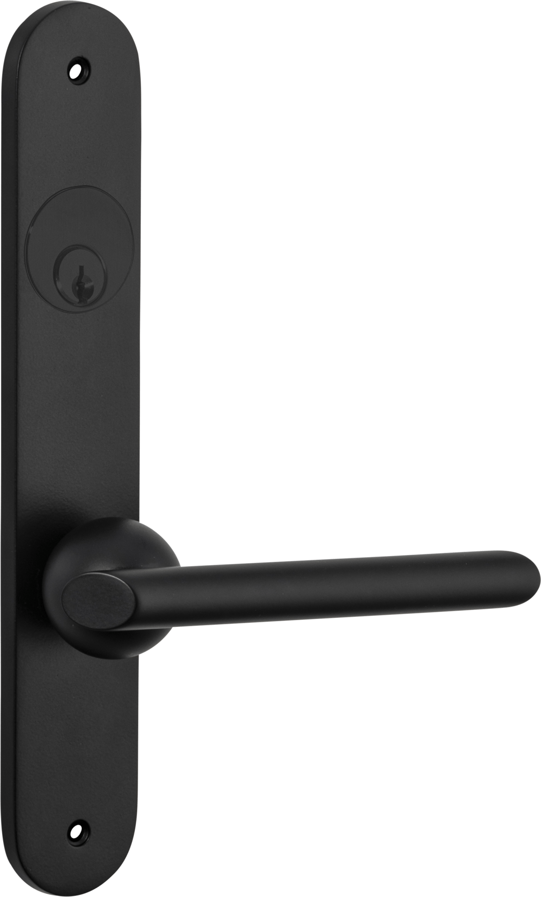 Futurismo Door Lever – Oval Backplate – Nero – 12936LLE92