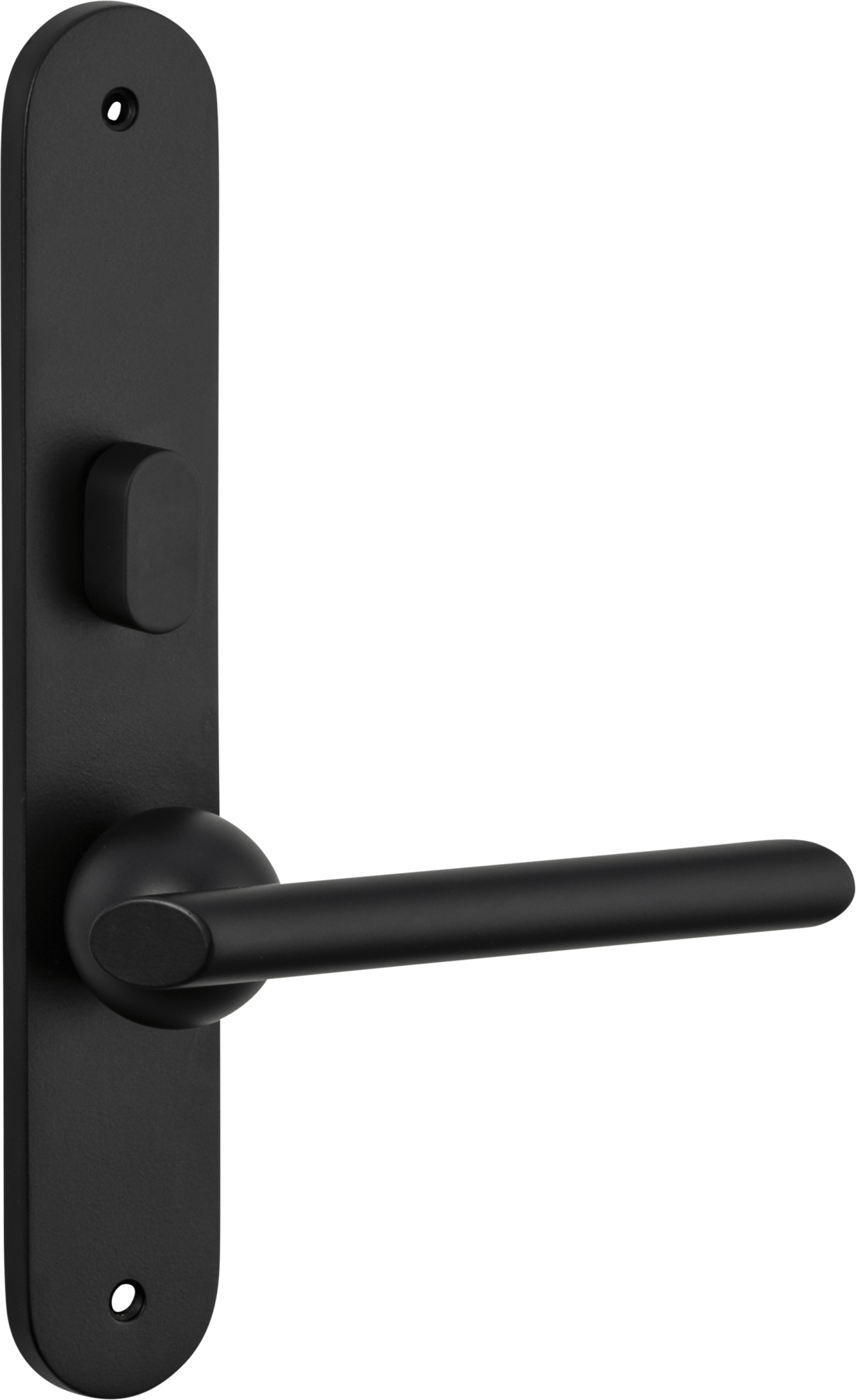 Futurismo Door Lever – Oval Backplate – Nero – 12936LLP62