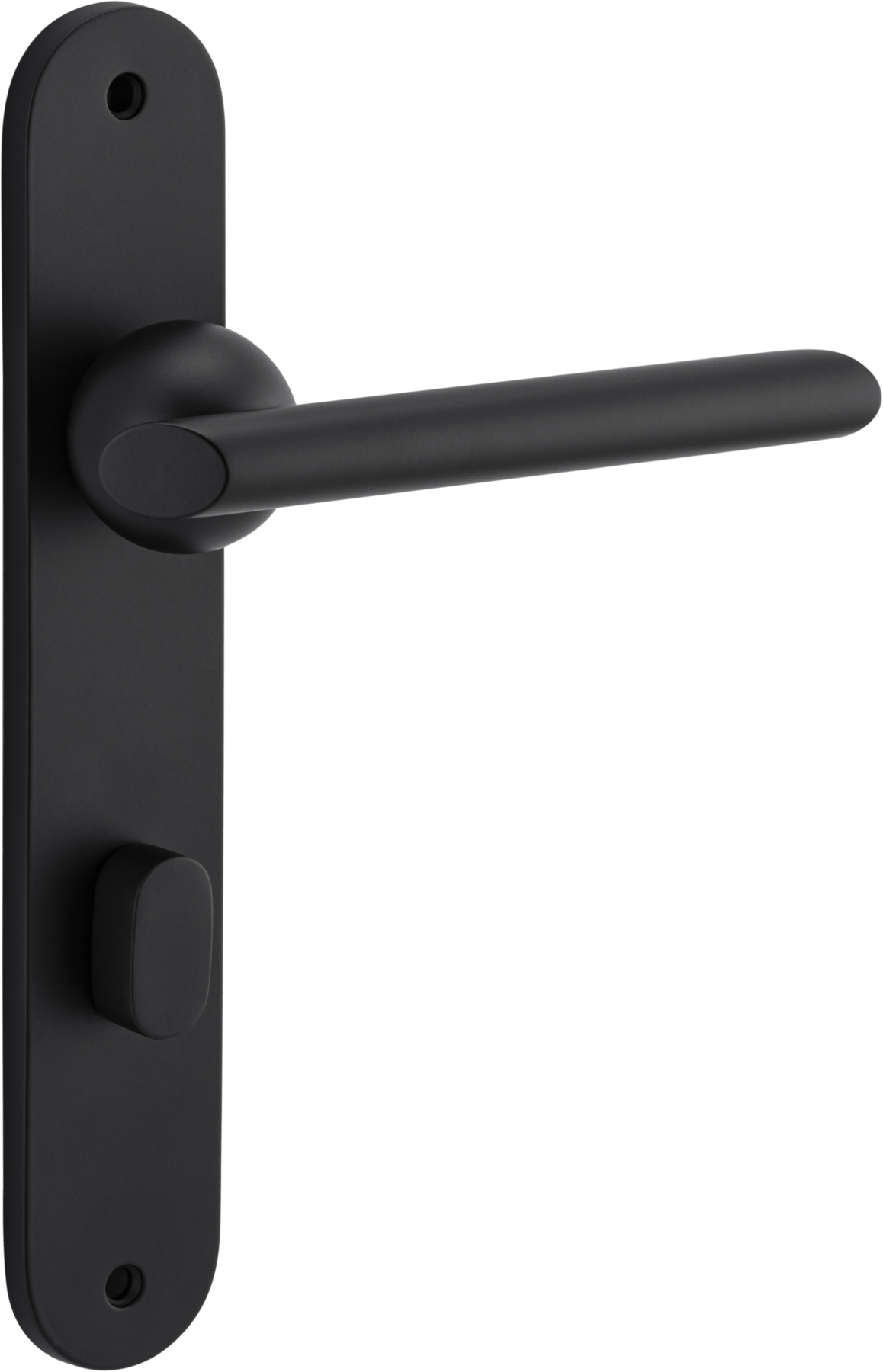 Futurismo Door Lever – Oval Backplate – Nero – 12936P85