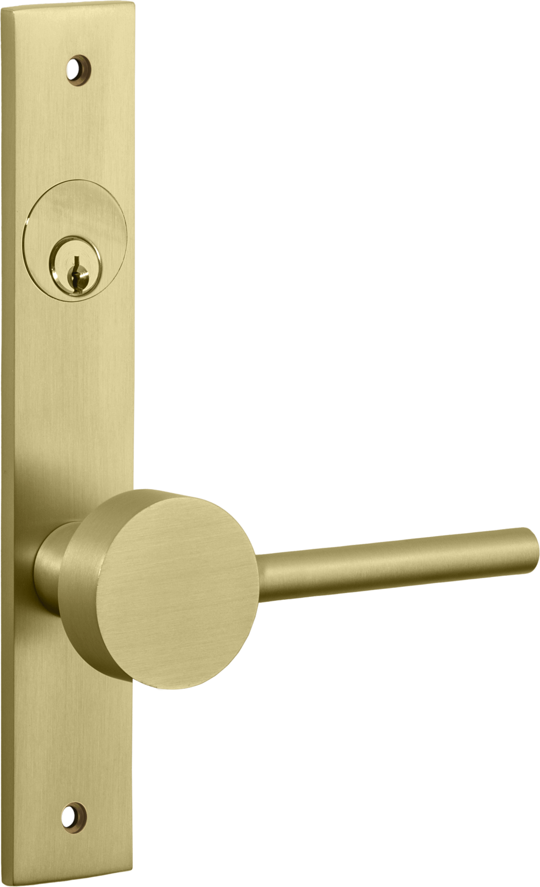 Geppetto Door Lever – Rectangular Backplate – Champagne PVD – 13408LLE92