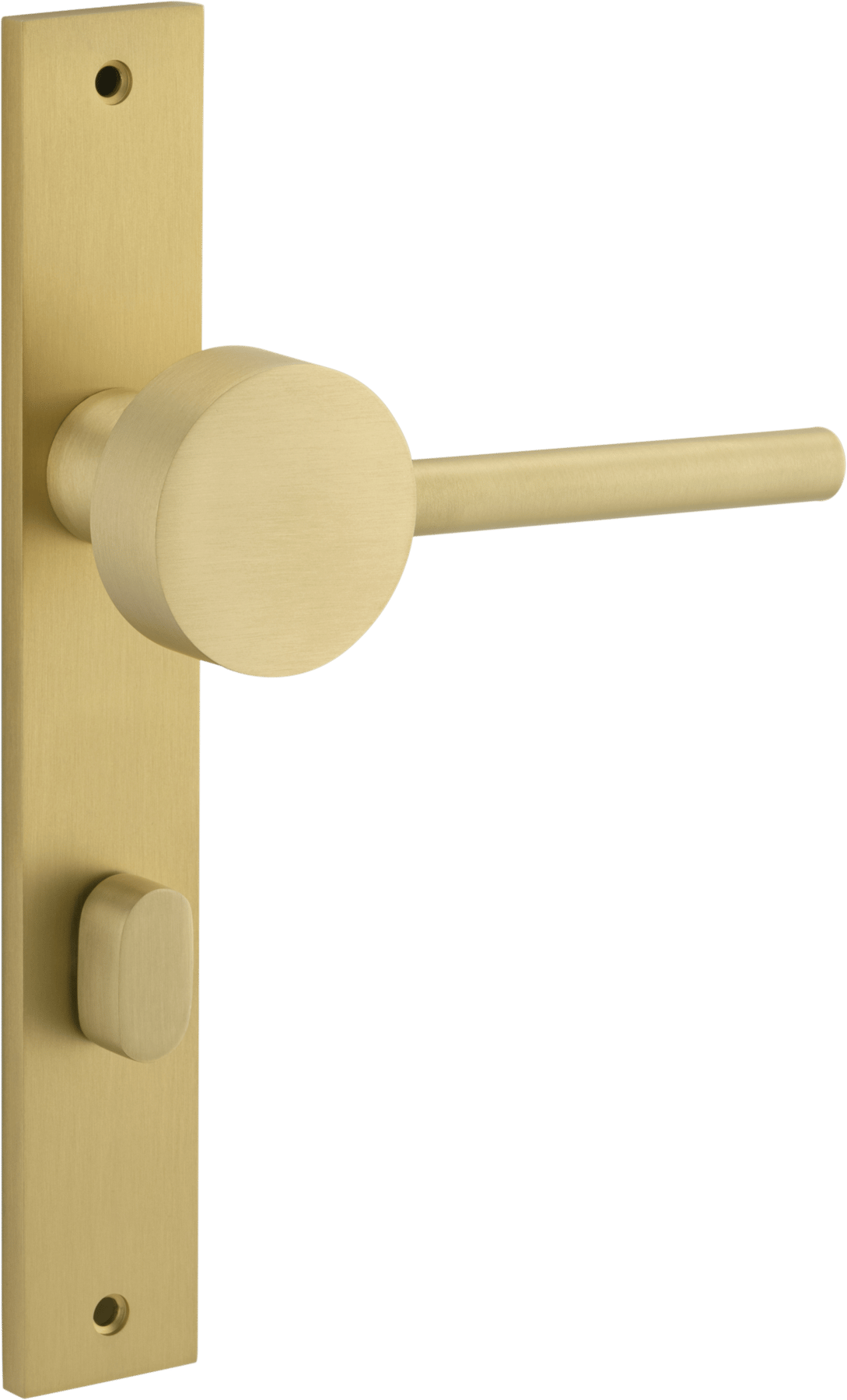 Geppetto Door Lever – Rectangular Backplate – Champagne PVD – 13408P85