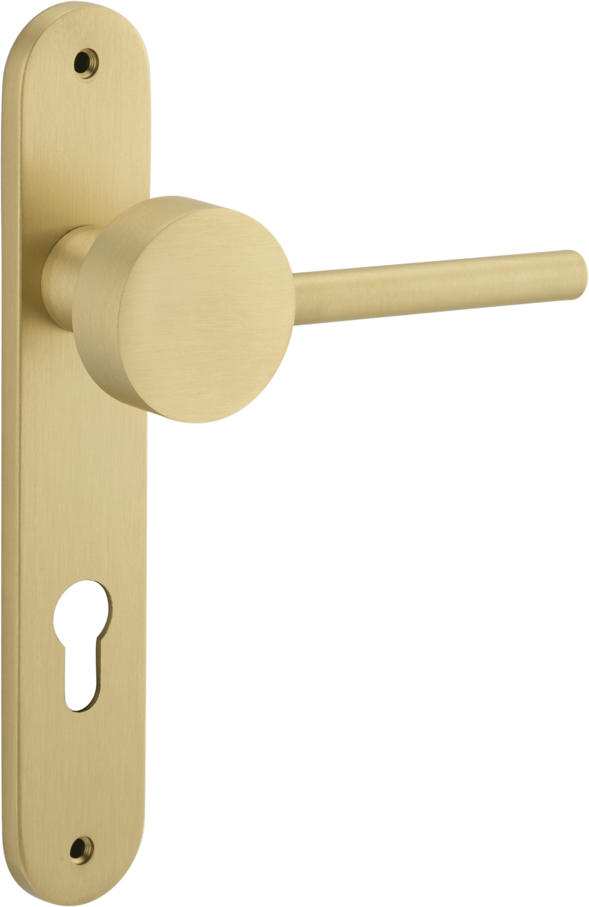 Geppetto Door Lever – Oval Backplate – Champagne PVD – 13412E85