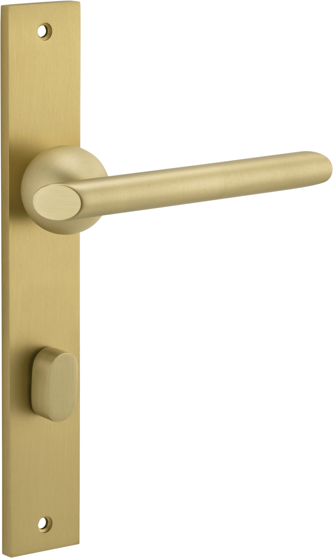 Futurismo Door Lever – Rectangular Backplate – Champagne PVD – 13432P85