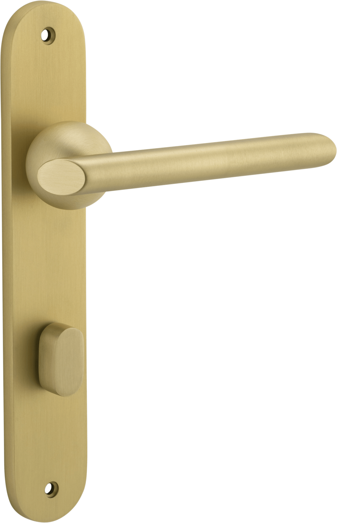 Futurismo Door Lever – Oval Backplate – Champagne PVD – 13436P85