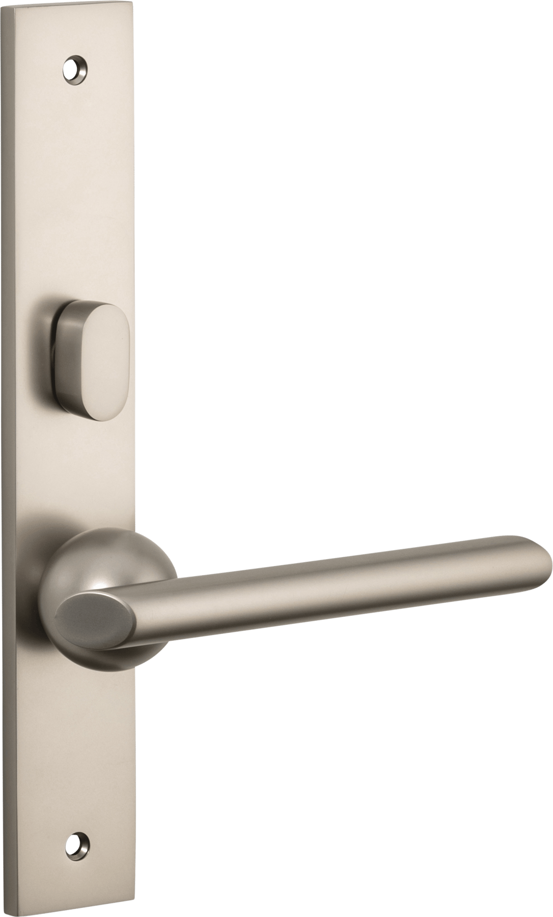 Futurismo Door Lever – Rectangular Backplate – Smooth Nickel – 14932LLP62