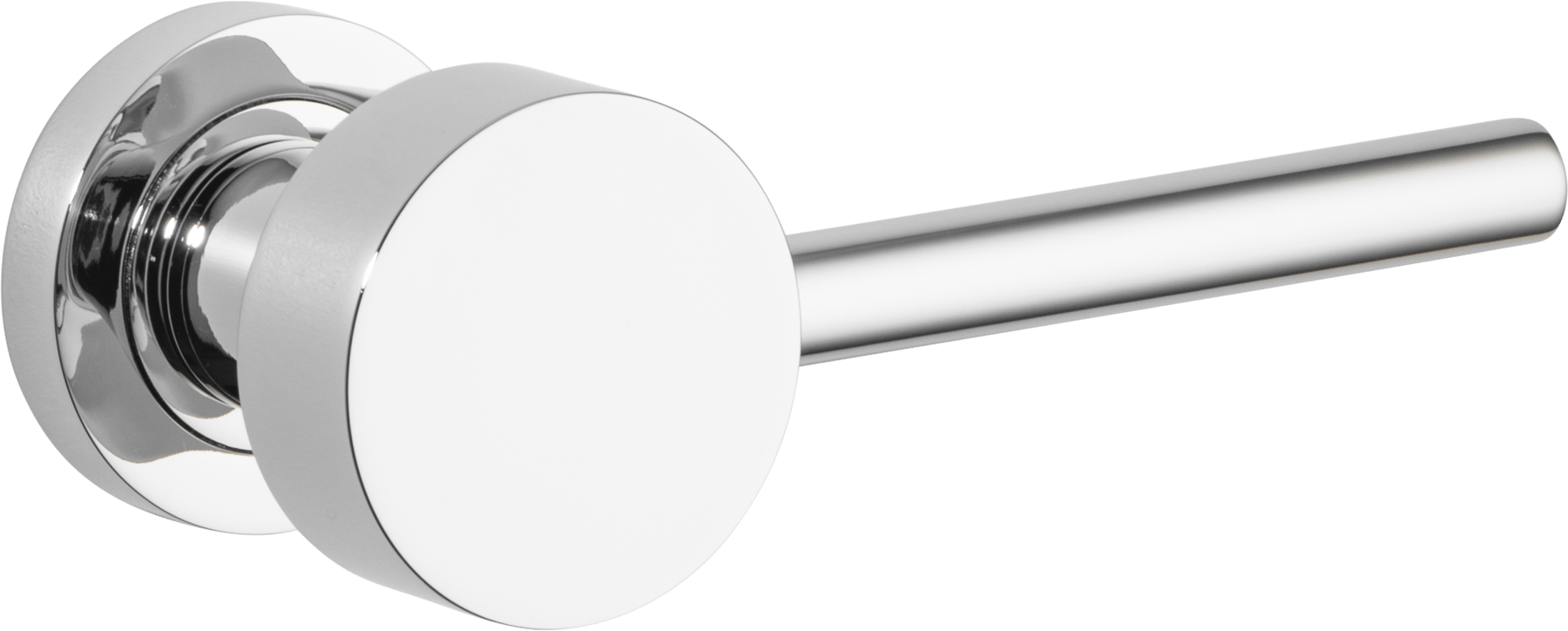 Geppetto Door Lever – Round Rose – Polished Chrome – 20674