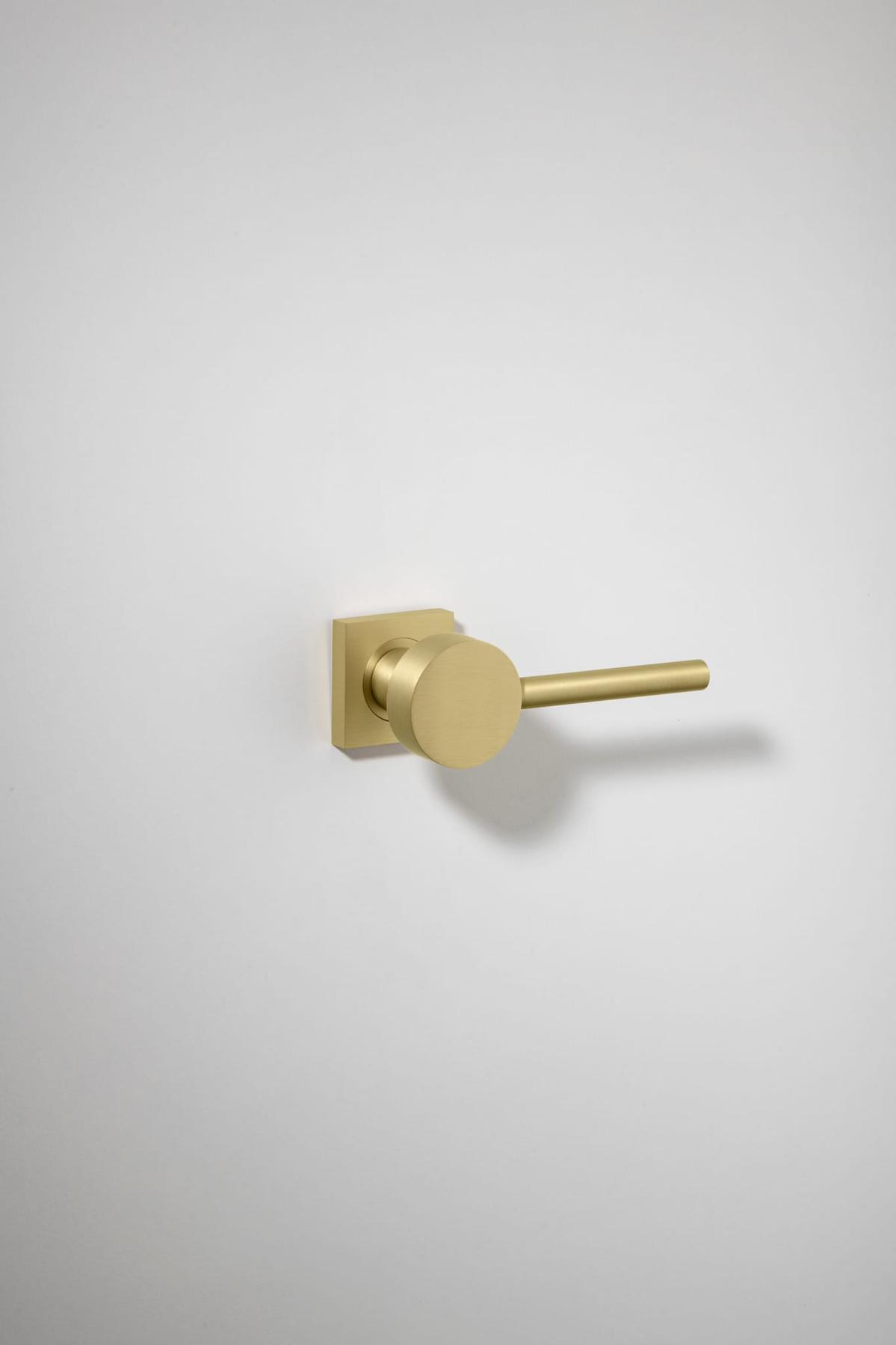 Geppetto Door Lever – Square Rose – Champagne PVD – 21261